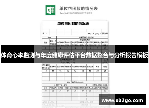 体育心率监测与年度健康评估平台数据整合与分析报告模板